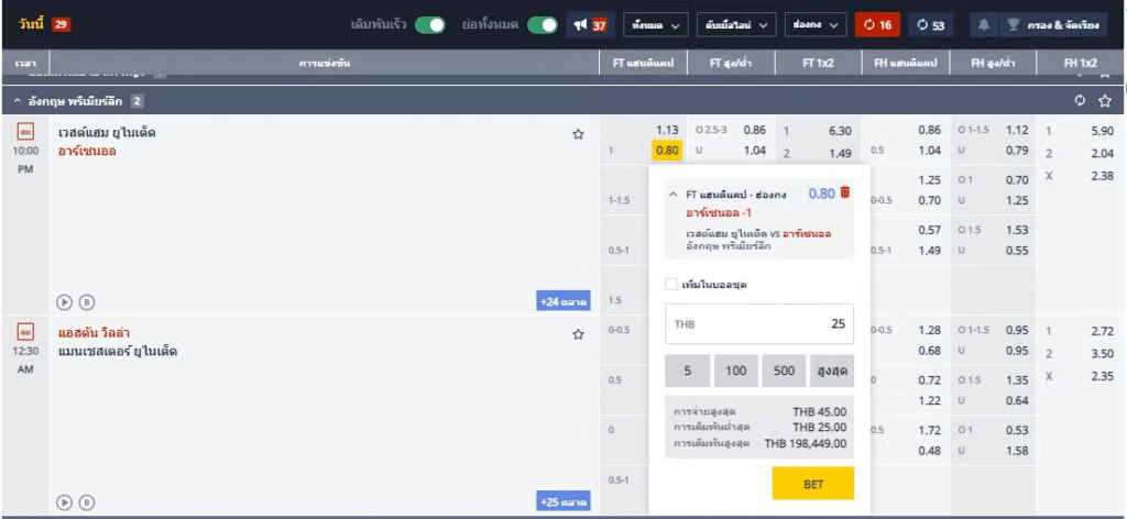 การเทียบค่าน้ำและอัตราต่อรอง